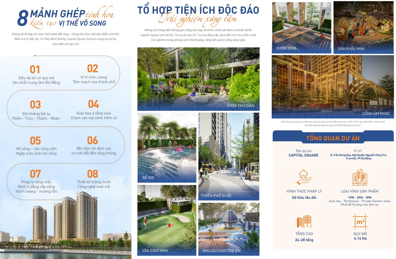Tổ hợp tiện ích tại dự án Capital Square Đà Nẵng