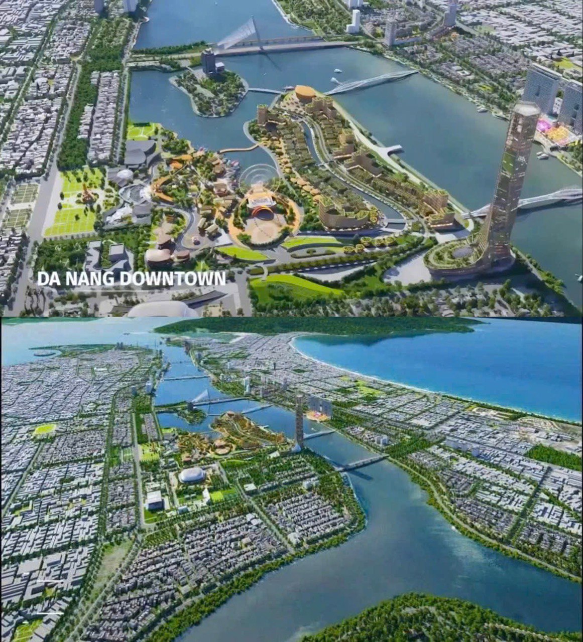 Phối cảnh tổng quan dự án Danang Downtown