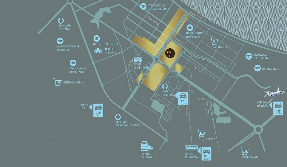 Futa Royal Park (Phương Trang C5B) 1 Vi tri va tien ich du an Futa Royal Park Da Nang mat tien Hoang Thi Loan